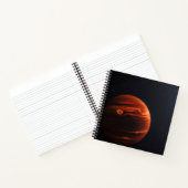 Illustratie van Exoplanet VHS 1256 B en zijn sterr Notitieboek (Binnen)