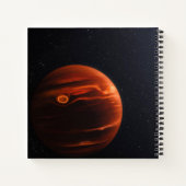 Illustratie van Exoplanet VHS 1256 B en zijn sterr Notitieboek (Achterkant)