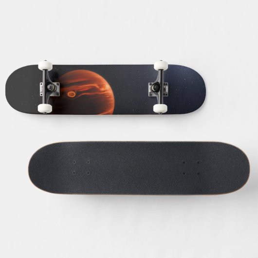 Illustratie van Exoplanet VHS 1256 B en zijn sterr Persoonlijk Skateboard (Horizontaal)