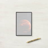 Illustratie van Exoplanet VHS 1256 B en zijn sterr Post-it® Notes (Op bureau)