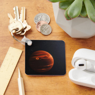 Illustratie van Exoplanet VHS 1256 B en zijn sterr Sleutelhanger