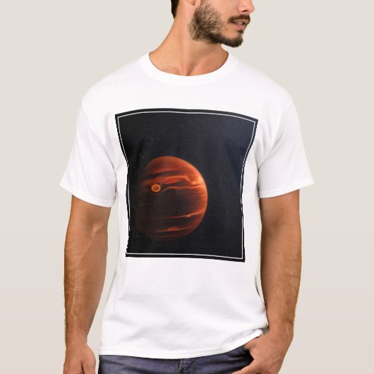 Illustratie van Exoplanet VHS 1256 B en zijn sterr T-shirt (Voorkant)