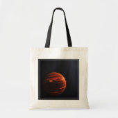 Illustratie van Exoplanet VHS 1256 B en zijn sterr Tote Bag (Voorkant)