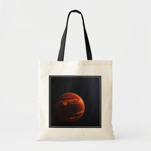 Illustratie van Exoplanet VHS 1256 B en zijn sterr Tote Bag (Voorkant)