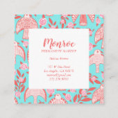 Illustratie van Falcons en Rozen Chic Elegant Kortingskaartje (Achterkant)