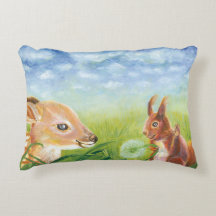 Illustratie van Fawn and Squirrel Spring Meadow
