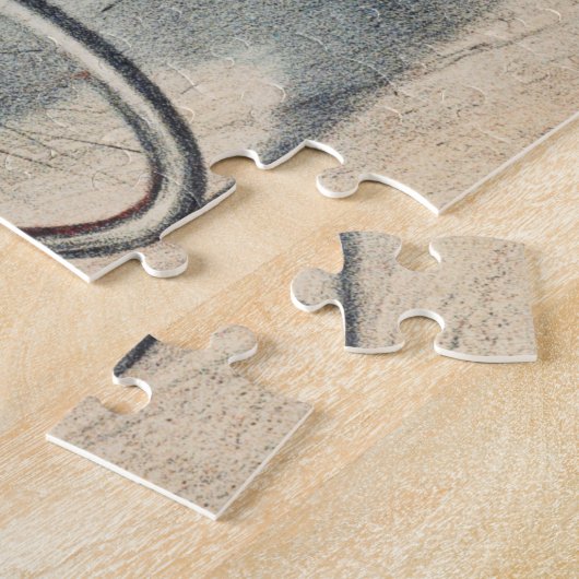  illustratie van fietspad 1000 stuks legpuzzel (Zijkant)