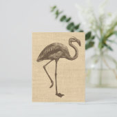  illustratie van Flamingo op schoot Briefkaart (Staand voorkant)