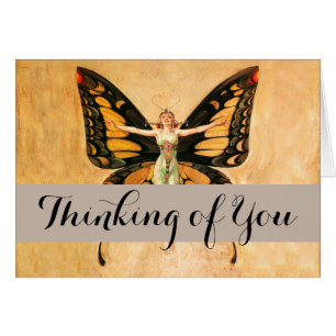 Illustratie van Flapper Butterfly-vliegende vrouw