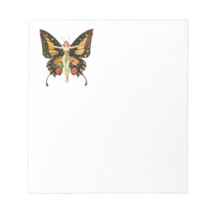 Illustratie van Flapper Butterfly-vliegende vrouw Notitieblok