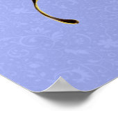 Illustratie van Flapper Butterfly-vliegende vrouw Poster (Hoek)