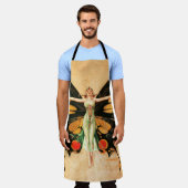 Illustratie van Flapper Butterfly-vliegende vrouw Schort (Gedragen)