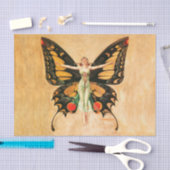 Illustratie van Flapper Butterfly-vliegende vrouw Tissuepapier (Craft)