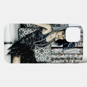 Illustratie van Flappermode uit de Roaring Twentie Case-Mate iPhone Case (Achterkant (horizontaal))