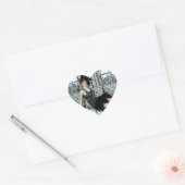 Illustratie van Flappermode uit de Roaring Twentie Hart Sticker (Envelop)