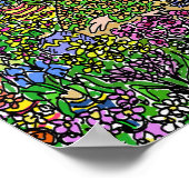 Illustratie van Florist of bloemenwinkel op een Poster (Hoek)