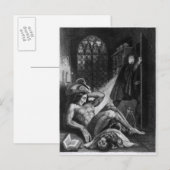 Illustratie van 'Frankenstein Briefkaart (Voorkant / Achterkant)