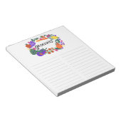 Illustratie van fruit- en Veggies Grocery Shopping Notitieblok (Schuin)