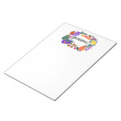 Illustratie van fruit- en Veggies Grocery Shopping Notitieblok (Schuin)