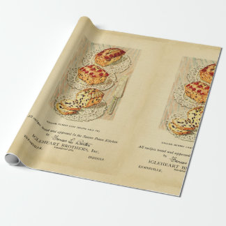  illustratie van fruitcake cadeaupapier