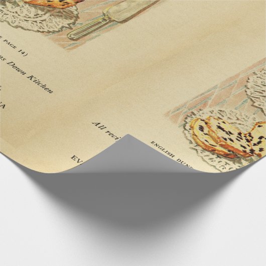  illustratie van fruitcake cadeaupapier (Hoek)