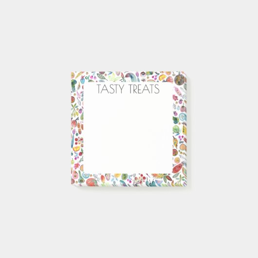 Illustratie van Fruits & Veggies Food CUSTOM Chef Post-it® Notes (Voorkant)