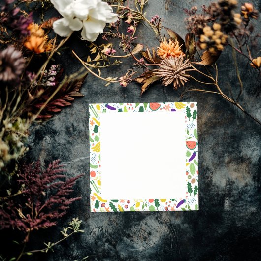 Illustratie van Fruits & Veggies Food CUSTOM Chef Post-it® Notes