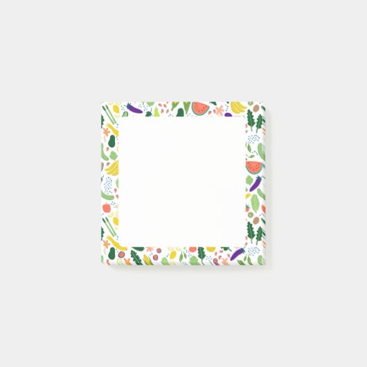 Illustratie van Fruits & Veggies Food CUSTOM Chef Post-it® Notes (Voorkant)