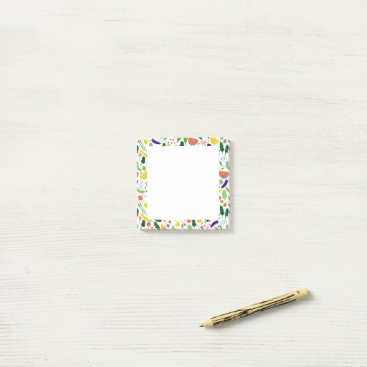 Illustratie van Fruits & Veggies Food CUSTOM Chef Post-it® Notes (Op bureau)
