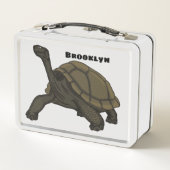 Illustratie van Galapagos landschildpad (Achterkant)