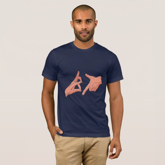 Illustratie van Gang Signs T-shirt (Voorkant volledig)