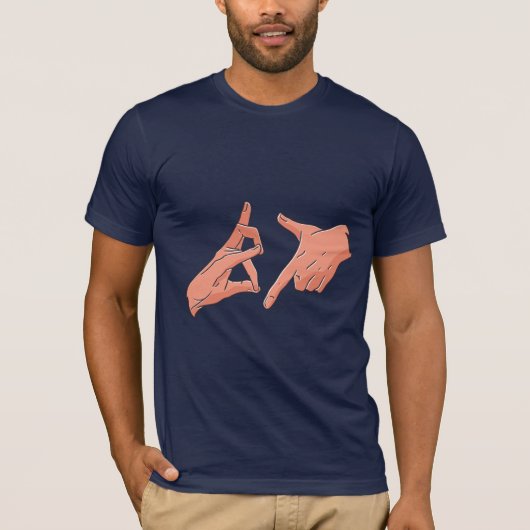 Illustratie van Gang Signs T-shirt (Voorkant)