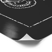 Illustratie van gasmasker blueprint perfect poster (Hoek)