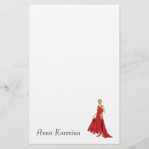 Illustratie van Gatsby Dress Mode Chic Briefpapier