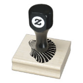 Illustratie van gepantserde schelpdieren rubberstempel (Stempel)