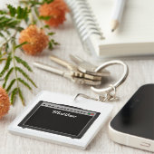 Illustratie van gepersonaliseerde versterker voor sleutelhanger (Voorkant Rechts)