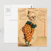 Illustratie van gesloten skelet-Vintage Briefkaart (Voorkant / Achterkant)