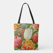illustratie van "Giant Rainbow Tulips" op Tote Bag (Achterkant)