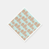 Illustratie van Gingerbrood House Village Servet (Hoek)