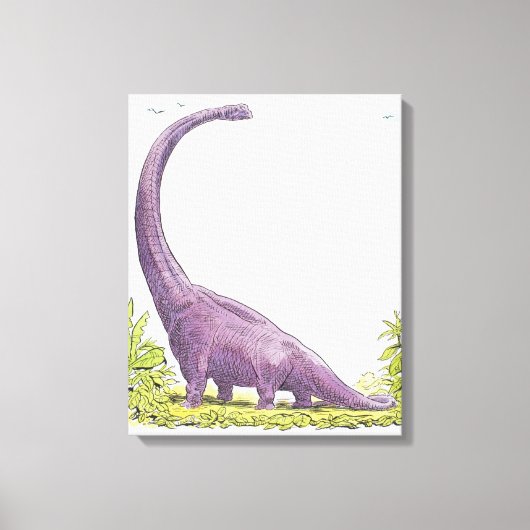 Illustratie van Giraffatitan dinosaur Canvas Afdruk (Voorkant)