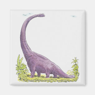 Illustratie van Giraffatitan dinosaur Magneet