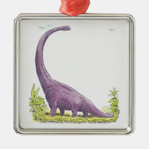 Illustratie van Giraffatitan dinosaur Metalen Ornament