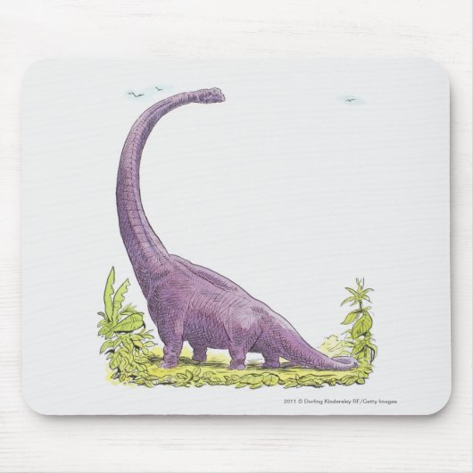 Illustratie van Giraffatitan dinosaur Muismat (Voorkant)