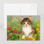 Illustratie van glimlach briefkaart (Voorkant / Achterkant)