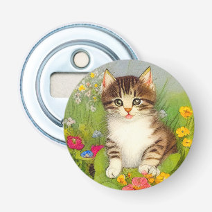 Illustratie van  glimlach button flesopener