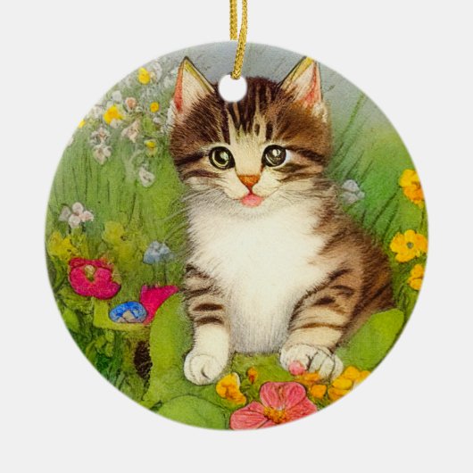 Illustratie van glimlach keramisch ornament (Voorkant)