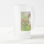 Illustratie van  glimlach matglas bierpul (Voorkant rechts)