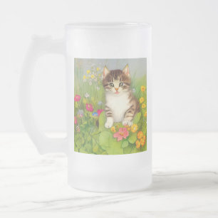 Illustratie van  glimlach matglas bierpul
