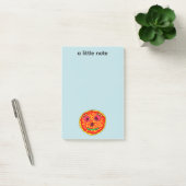 Illustratie van glimlachend pizzagezicht ontwerp post-it® notes (Kantoor)