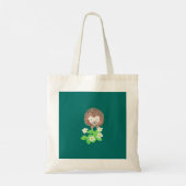 Illustratie van glimlachende egel tote bag (Achterkant)